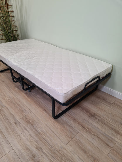 Gästebett, Klappbett,  Reisebett, komfortabel , 90 x 200 cm mit Lattenunterfederung