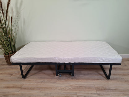 Gästebett, Klappbett,  Reisebett, komfortabel , 90 x 200 cm mit Lattenunterfederung