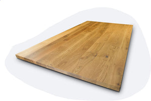 Tischplatte Eiche geölt in 4 cm Stärke mit Baumkante verschiedene Größen
