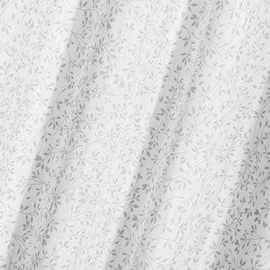 Gardine mit Ösen transparent Voile weiß mit Ranken - 235x140cm