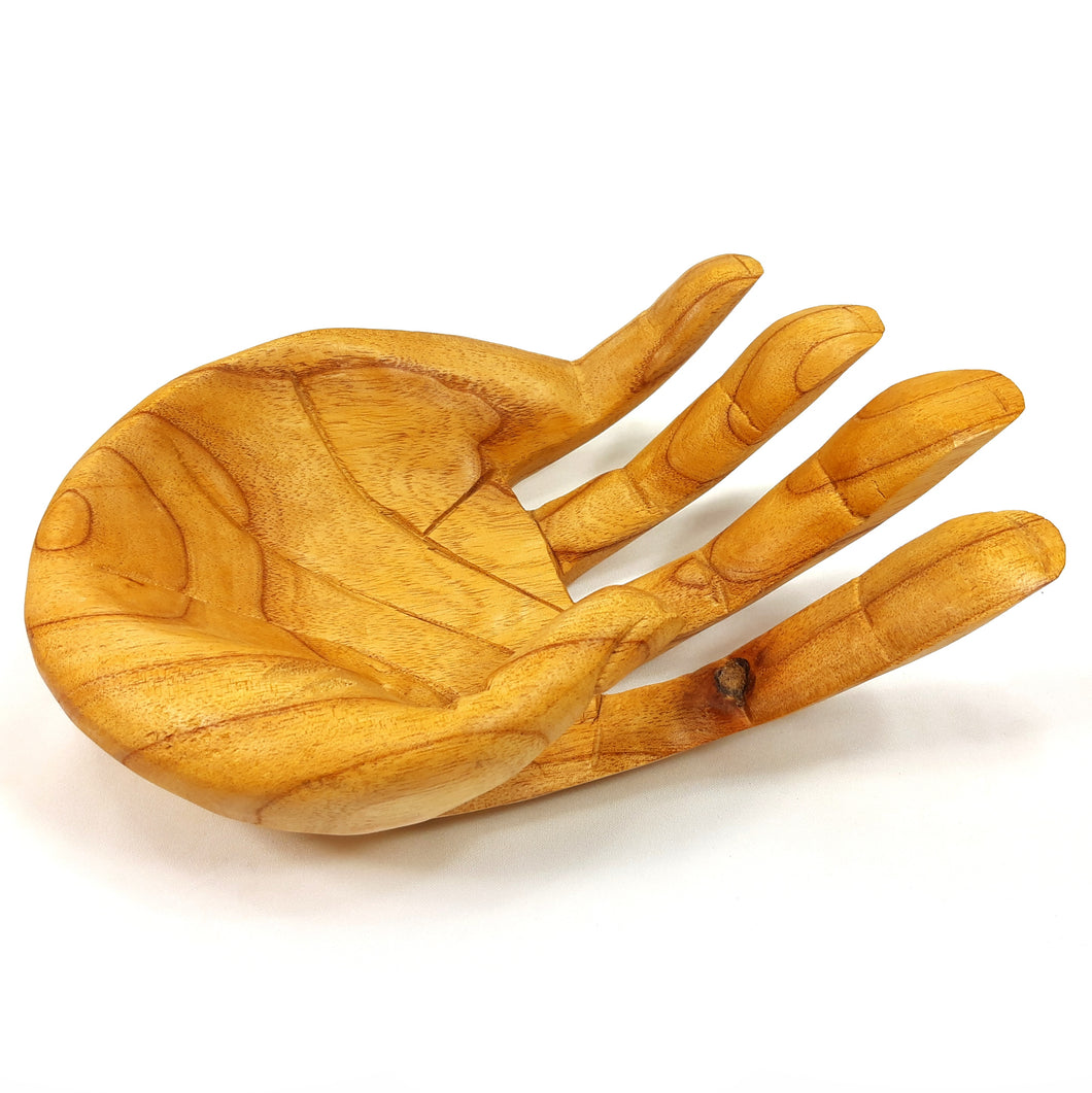 Hand Schale aus Holz
