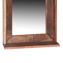 Laden Sie das Bild in den Galerie-Viewer, Spiegel aus Altholz mit Ablage 75x30cm
