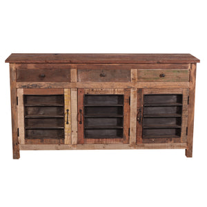 Sideboard Bakery aus Recycle Holz - 3 Türen & 3 Schubladen